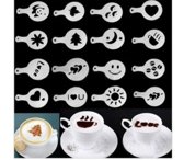 Cappuccino sjabloon - Herbruikbaar Barista Set - Cacao Sjablonen - 16 stuks