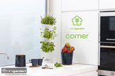 Minigarden® Corner - Basis Set Hoek voor verticale tuin - geschikt voor max. 3 planten - WIT