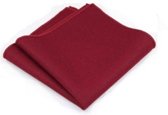 jongens Colbert Mr Pefe Heren Pochet - Handmade Wool Pocket Square Red 7430435182126