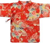 jongens Blouse Lucky Wang NY Jongens Kimono Oranje Met retro print km - LW43 - Maat 68 7091024566934