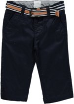jongens Broek Losan Chic Baby Jongenskleding - blauwe broek met riem - Z18-38 - Maat 68 7081013136644