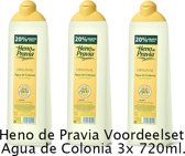 Heno de Pravia Agua de Colonia - Voordeelverpakking - 3 flacons a 780 ml