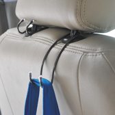 2x Auto Kledinghanger / Autostoel Hanger (RVS)