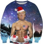Sexgod Trump foute kersttrui Maat: XL