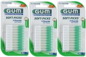 GUM Soft Picks Regular Ragers - 3 x 80 stuks