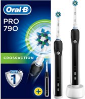 Oral-B Pro 790 CrossAction - Elektrische Tandenborstel - Zwart - 2 stuks