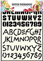 Dutch Doobadoo Stencil Art A4 Letters 5