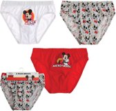 jongens Broek Disney-Mickey-3-pak-onderbroeken-rood-maat-128 4056085744557