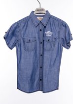 jongens Blouse Tiffosi-jongens-overhemd/blouse Exeter-kleur: blauw-maat 92-98 5604007430478