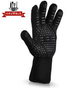 Hittebestendige BBQ & Oven Handschoen Anti Slip - Dubbel Gevoerd - Extra Lang Voor Armbescherming - 1 handschoen