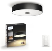 Philips Hue - Fair - White Ambiance - plafondlamp - zwart - incl DIM switch