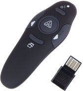 Draadloze USB Presenter Met Pointer - Zwart