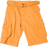jongens Korte broek Knot so Bad-jongen-slimfit-broek/bermuda/worker met riem-kleur: oranje-maat 164 7433649318305