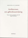 Christophe van Gerrewey boek Architectuur, een gebruiksaanwijzing(NL) Paperback 9,2E+15