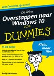 Andy Rathbone boek De kleine overstappen naar Windows 10 voor Dummies E-book 9,2E+15