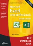 Wim de Groot boek Excel voor professionals Paperback 9,2E+15