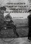 P.A.J. Coelewij boek Genealogisch overzicht van het geslacht Coelewij/Koelewij Paperback 9,2E+15