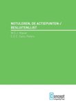 M.C.J. Klaver boek Notuleren, de actiepunten-/besluitenlijst Hardcover 9,2E+15