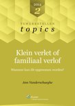 Ann vanderschaeghe boek Klein verlet of familiaal verlof Paperback 9,2E+15