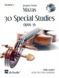 J.F. Mazas boek 30 Special Studies opus 36 Overige Formaten 9,2E+15