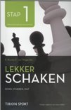 Cor van Wijgerden boek Lekker schaken stap / 1 bord/stukken/mat Paperback 34253551