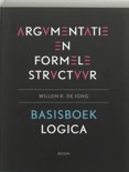 W.R. de Jong boek Argumentatie en formele structuur Paperback 33725104