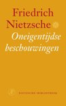 F. Nietzsche boek Oneigentijdse Beschouwingen Paperback 30009763