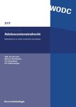  boek Onderzoek en beleid-reeks WODC - Adolescentenstrafrecht Paperback 9,2E+15
