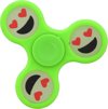 Afbeelding van het spelletje Groene Fidget spinner met Emoji.