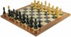 Afbeelding van het spelletje Staunton Koning's Bruid Ebbenhout Schaakset, met prachtig schaakbord