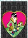 Afbeelding van het spelletje Lady in a Heart Die Cut Notecards