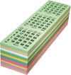 Afbeelding van het spelletje Bingokaarten 3000 stuks - 1 t/m 75 kleurenmix