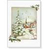 Afbeelding van het spelletje Vintage Winter Church Small Boxed Holiday Cards
