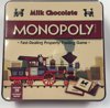 Afbeelding van het spelletje Melk chocolade Monopoly spel in blik - Hasbro