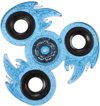 Afbeelding van het spelletje Toi-toys Fidget Spinner Vlam 3 Poten 7 Cm Glitter Blauw