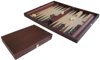 Afbeelding van het spelletje Hot sports Backgammon koffer hout bruin 35x23