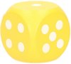 Afbeelding van het spelletje XXL houten dobbelsteen geel