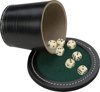 Afbeelding van het spelletje Longfield Games Pokerbeker Met Deksel En 6 Dobbelstenen