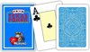 Afbeelding van het spelletje MODIANO CARDS TEXAS CARDS Licht Blauw 100% PLASTIC JUMBO INDEX PLAYING CARDS