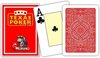 Afbeelding van het spelletje MODIANO CARDS TEXAS CARDS Rood 100% PLASTIC JUMBO INDEX PLAYING CARDS