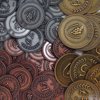Afbeelding van het spelletje Viticulture Metalen Lira Coins (72 Stuks)