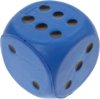 Afbeelding van het spelletje Johntoy Foam Dobbelsteen 4 Cm Blauw