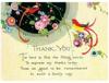 Afbeelding van het spelletje Thank You Tis Hard to Find the Fitting Words - Thank You Greeting Card