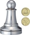 Afbeelding van het spelletje Cast Chess Puzzle Pawn - silver