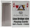 Afbeelding van het spelletje Lion 100% plastic, Bridge formaat, 4 Index