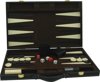 Afbeelding van het spelletje Longfield Games Backgammon 18 Inch - Kunstleder Bruin/Ecru