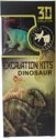 Afbeelding van het spelletje Johntoy Dinosaurus Uithakset 3-delig 16 Cm Rood/groen