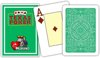Afbeelding van het spelletje MODIANO CARDS TEXAS CARDS Groen 100% PLASTIC JUMBO INDEX PLAYING CARDS