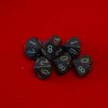 Afbeelding van het spelletje 10 Vlakken Tienzijdige Dobbelsteen Speckled Cobalt 16mm Set van 6 stuks