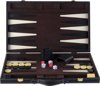 Afbeelding van het spelletje Backgammon ingelegd 46 x 30 cm zwart